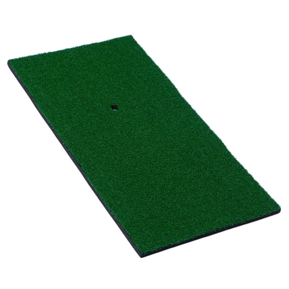 POPETPOP Woven Nylon Turf Golf Practice Mat Green Color for Indoor Putting and Hitting