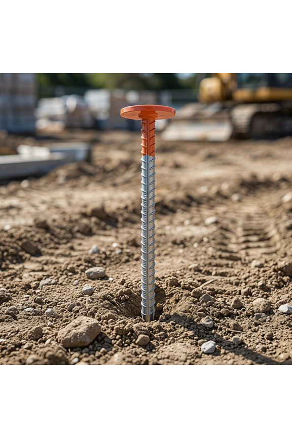 Yard Perimeter Markers with High Visibility Tops for Field Survey and Grass Applications