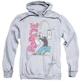 thumbnail image 1 of POPEYE/SPINACH POWER-ADULT PULL-OVER HOODIE-ATHLETIC HEATHER-SM, 1 of 1