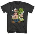 thumbnail image 1 of Popeye Woodhead Black Heather Adult T-Shirt, 1 of 2
