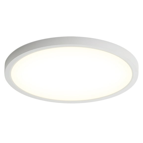 POPFAN 11.8 Inch Flush Mount Ceiling Light, 20W LED+Nightlight Ceiling Light Fixture for Kitchen Bedroom Living Room
