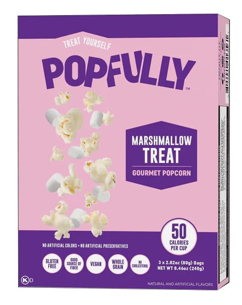 POPFULLY: Marshmallow Treat Microwave Popcorn, 8.46 oz