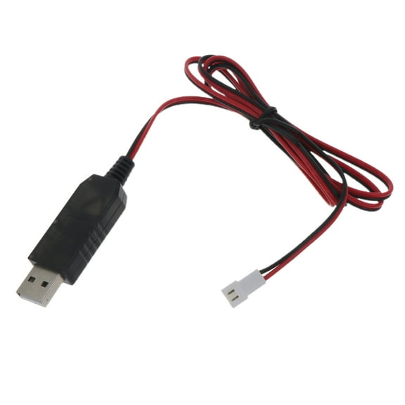POPLIS 100cm USB to 2pin XH 2.54mm Charger Cable for Rechargeable Lithium Battery Charging Cord for 3.7V Batteries Helicopter