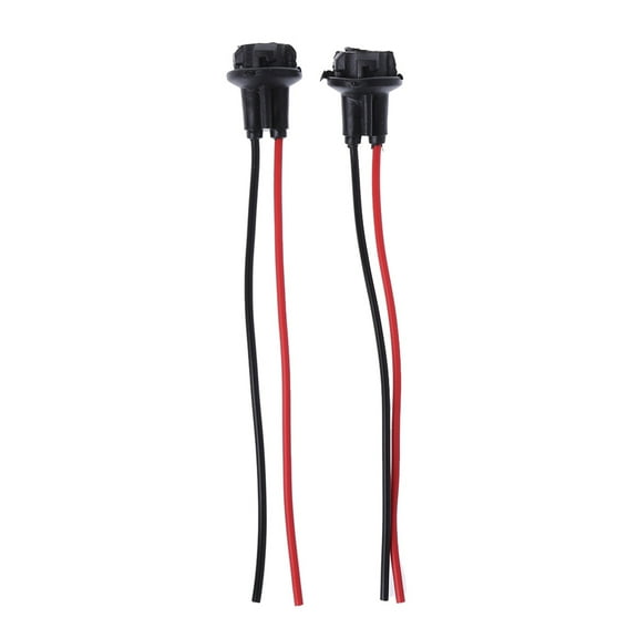 POPLIS 2Pc sLED Light Bulb Socket Holder T10 Connector Car Lamp Cable Auto Bulb Wire