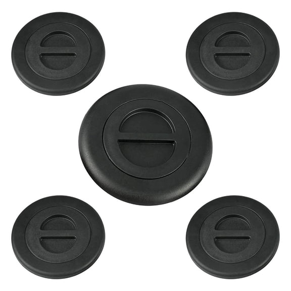 POPLIS 5PC/Set Wheel/Gooseneck Bed Plugs Cover Kit Black Plastic 68225506AA For 2500 3500 5th 2014-2019 Auto Accessories