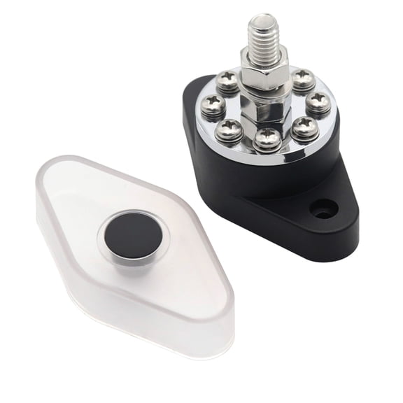 POPLIS Ground Power Distribution Block Battery Bus Bar Positive Negative Insulated Busbar Terminals 180A 300A for Auto Car Boat