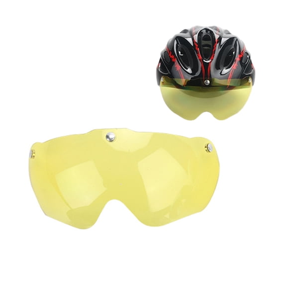 POPLIS Magnetic Bike Helmet Goggles Sun Visors Windshield Cycling Bicycles Helmet Sunglasses