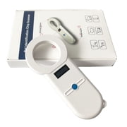POPLIS Pet ID Microchip Scanner Universal Chip Reader Handheld OLED Display History Data 134.2Hz Veterinary Management