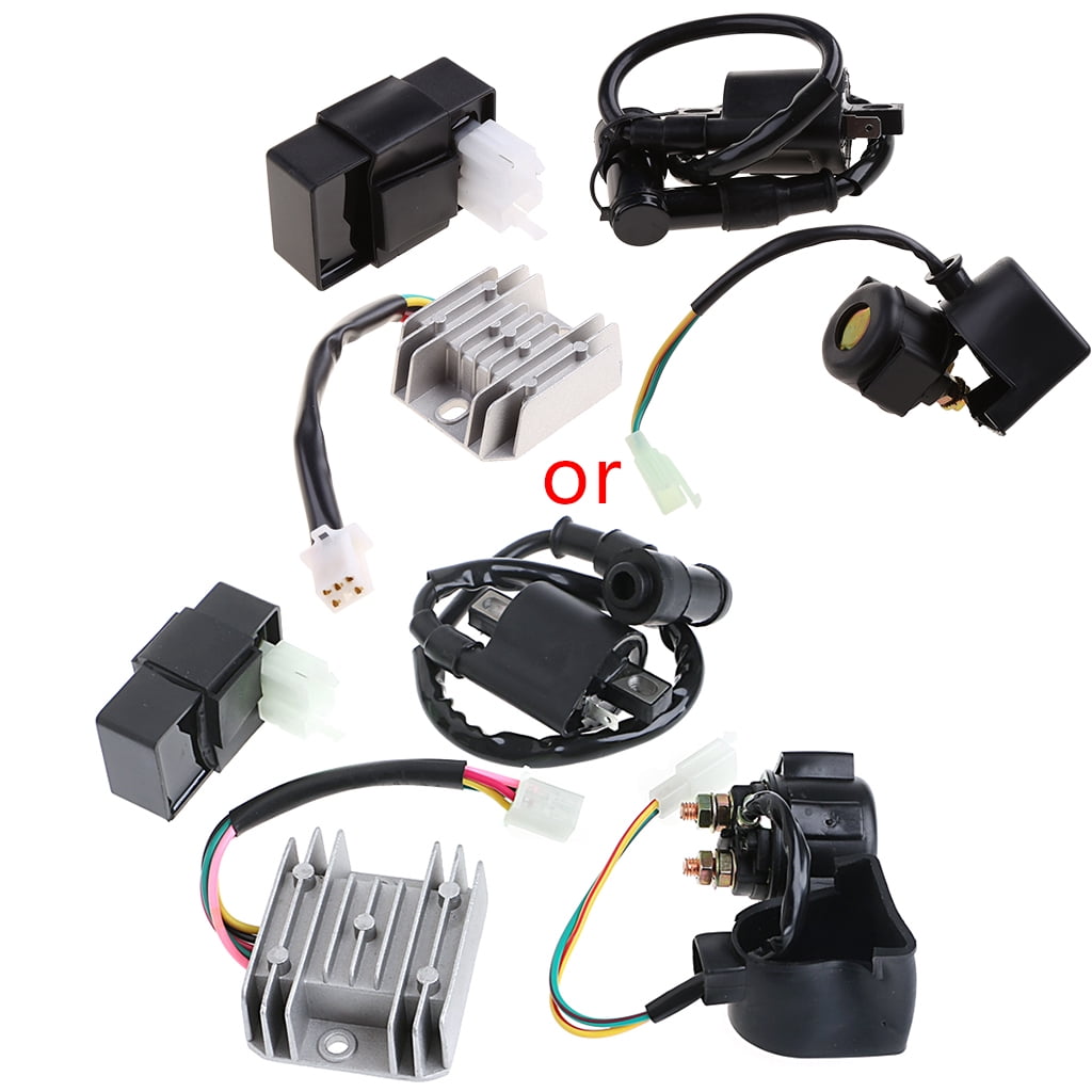 Narcilors 5-Piece ATV Ignition Kit - CDI, Coil, Regulator For 50cc-125cc Chinese Quads & Dirt Bikes