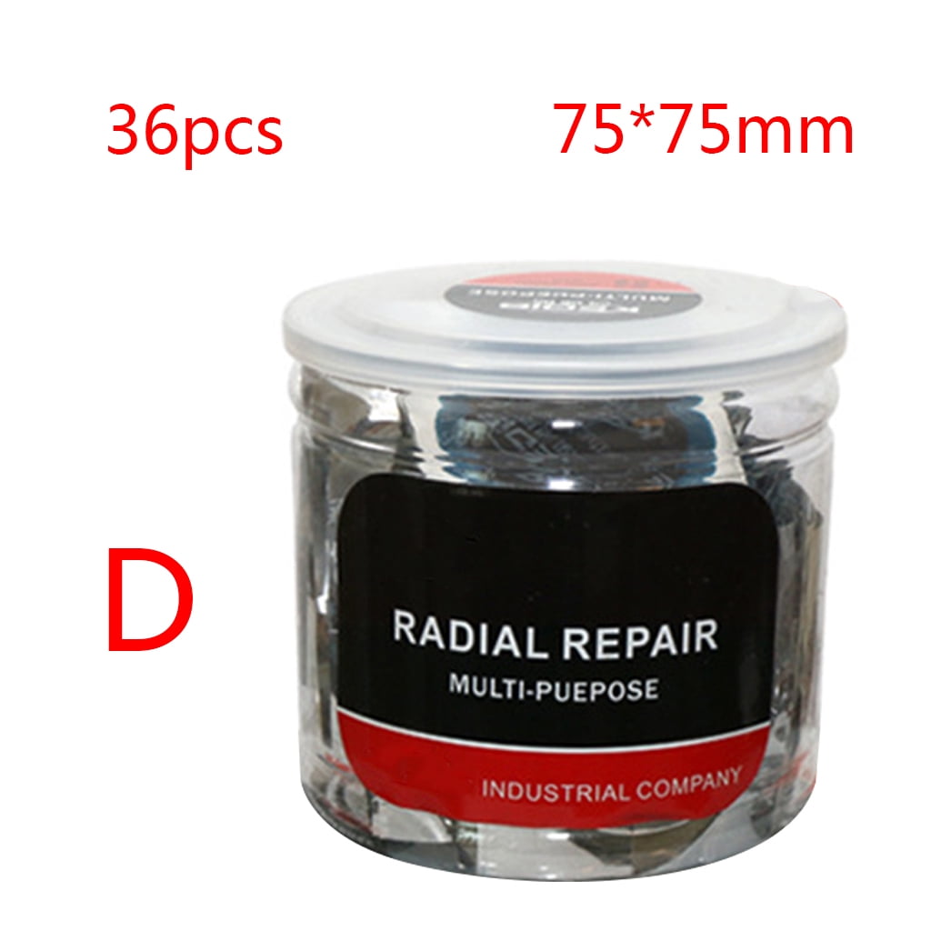 10 Toppe Per Riparazione Pneumatici Auto - 128mm, Gomma Naturale, Universali (Riparazione Foratura)