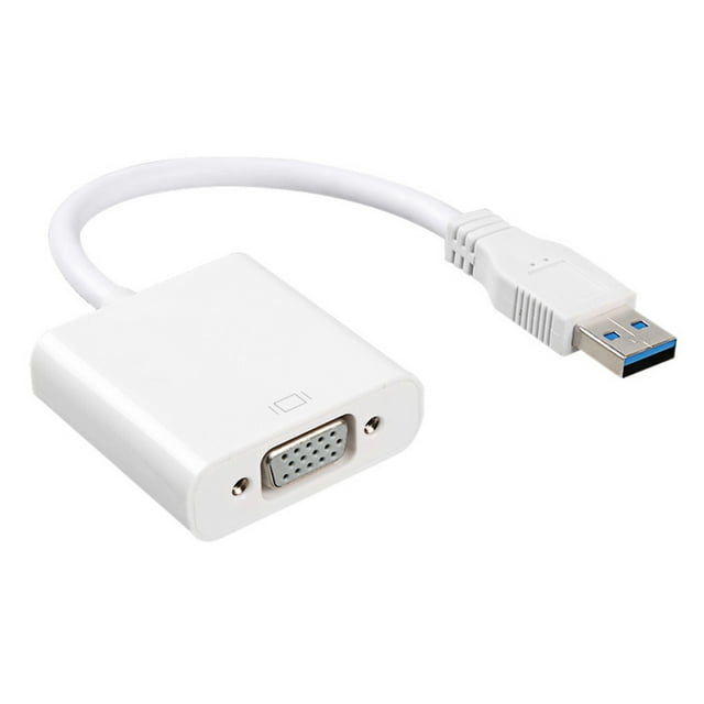 POPLIS USB 3.0 To VGA Adapter Cable External Graphic Card Video Multi