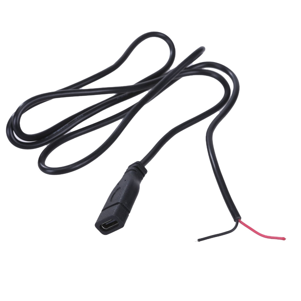 Riertostng USB-C Auf 2-Pin Kabel – 2m, 5V/3A, 22AWG, Für DIY & Reparatur (2 Stück)