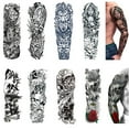 POPNINGKS 2024 Women's Hair & Personal Care Temporary Tattoo Sleeves 8