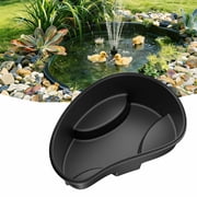 POPOSOAP 33-Gallon Heavy-Duty Rigid Plastic Pond Tub, UV-Resistant Preformed Garden Pool
