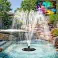 thumbnail image 1 of POPOSOAP 45W 660GPH Floating Pond Fountain with RGB LED Lights, 3 Spray Modes & 30ft Cord, 1 of 10
