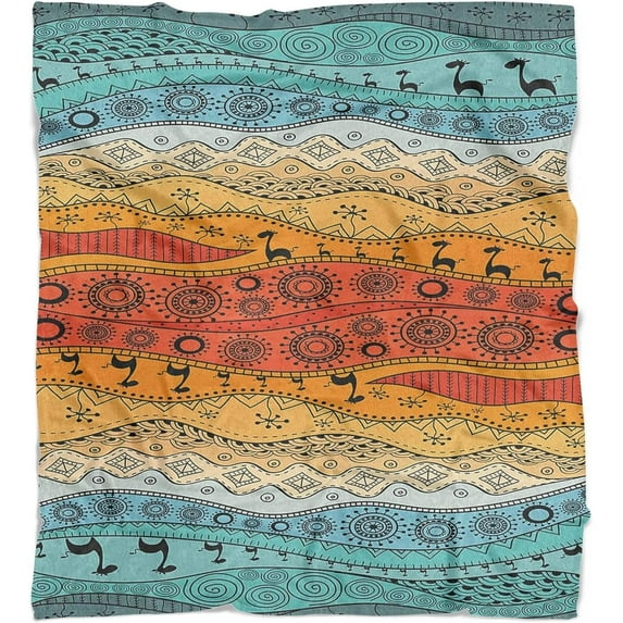 POPPANDA Blanket 50x60inch,Boho Blanket 50x60inch