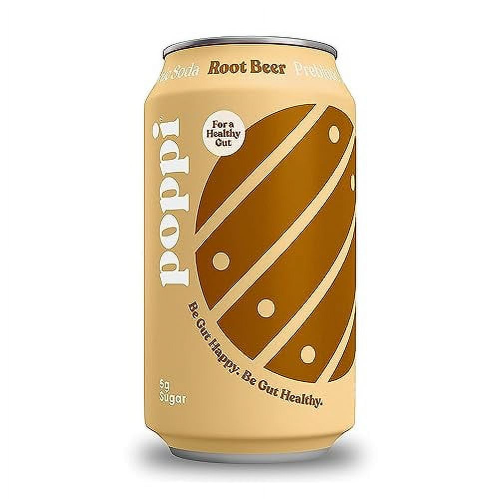POPPI Sparkling Prebiotic Root Soda w/Gut Health & Immunity s