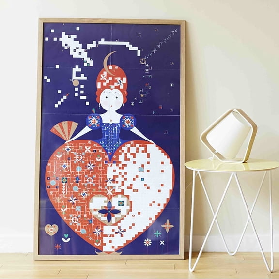 POPPIK Stickers Art Activity for Kids and Family Book Fun Educational Poster Kit Sticker Book The Queen