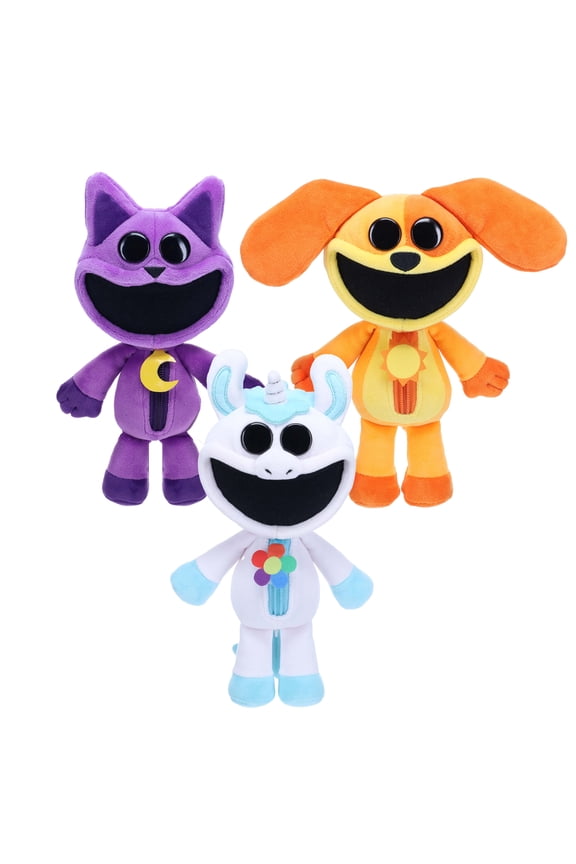 POPPY PLAYTIME - Smiling Critters Collectible Plush 3-Pack (8" Tall, Series 1)