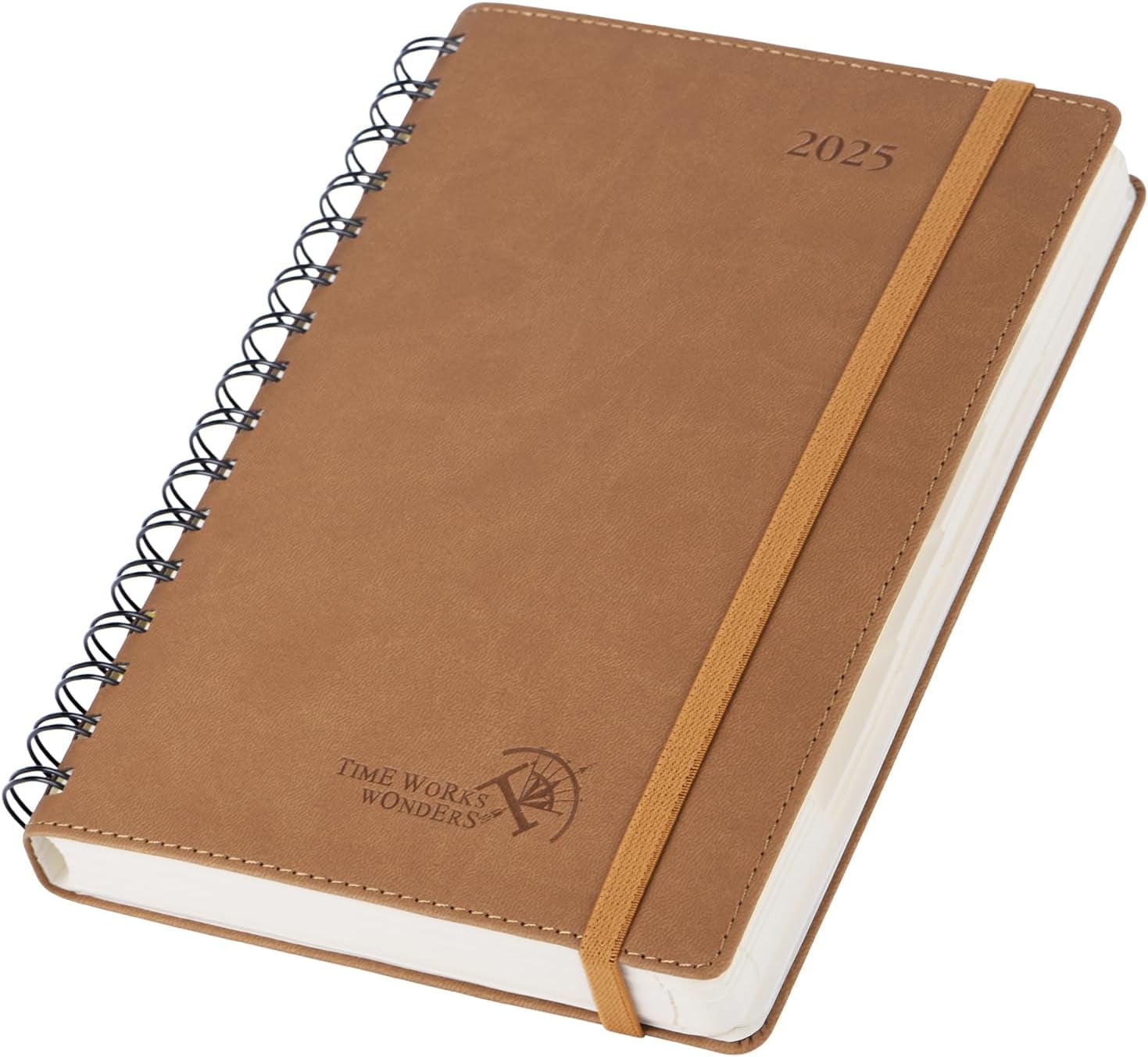 POPRUN 2025 Daily Planner A5 Medium Size 5.5" x 8.5" Planners