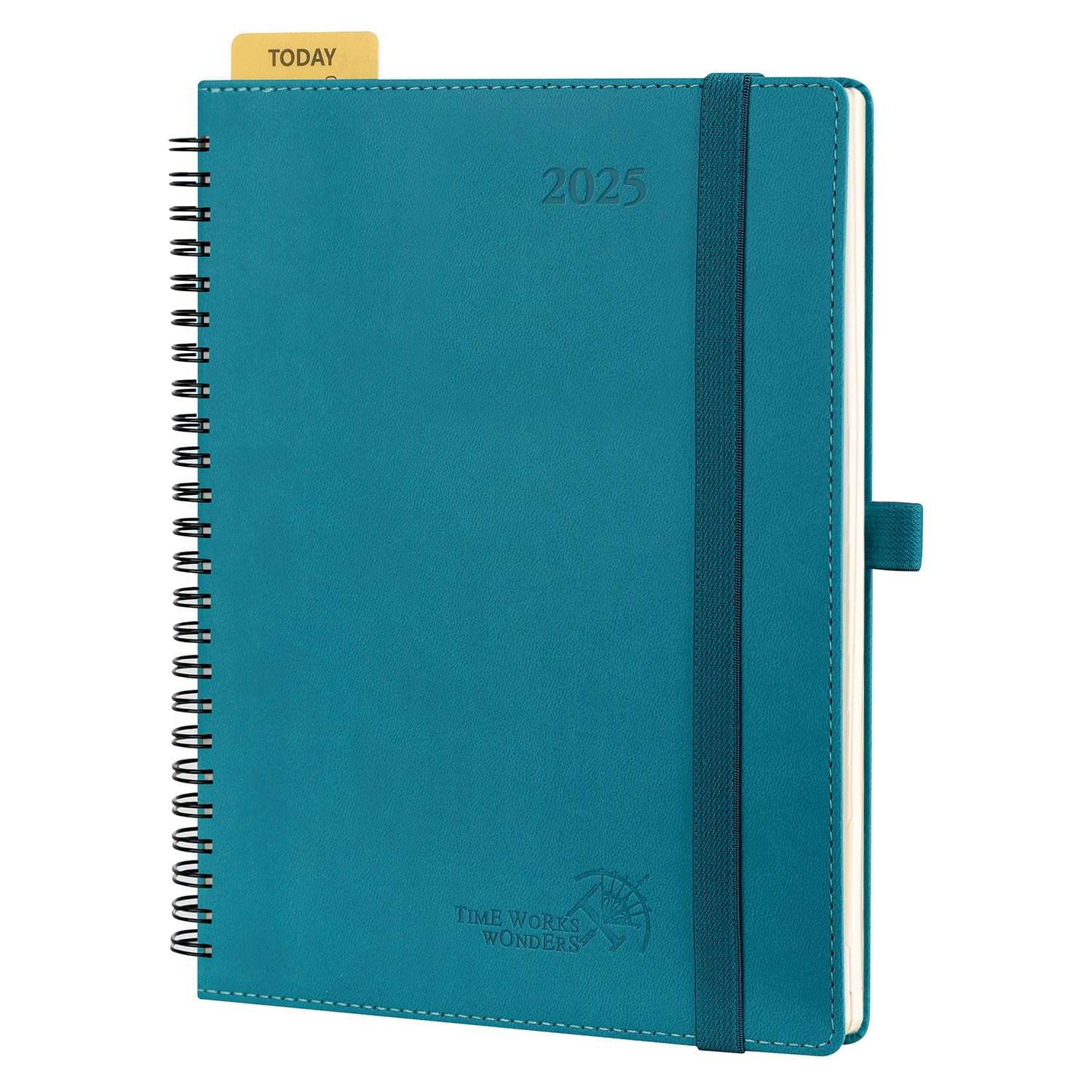 POPRUN 2025 Planner 6.5" x 8.5" with Hourly Schedule & Vertical Weekly