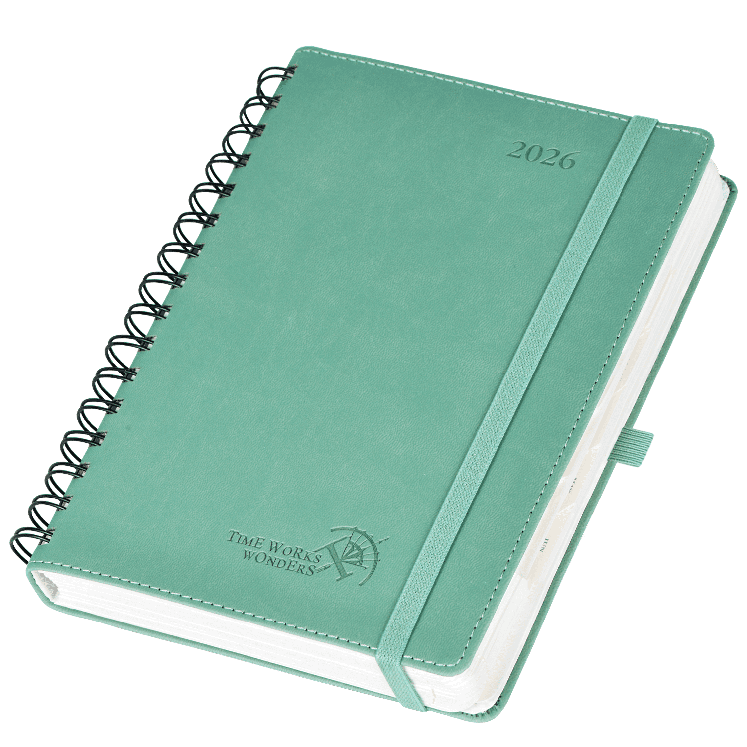 POPRUN 2026 Daily Planner One Page per Day, A5-6" x 8.5", Spiral Bound ...