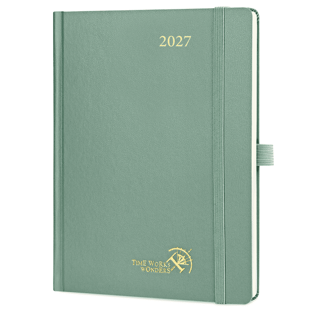 Paper Appointment Book POPRUN 2027 Planner Weekly and Monthly, 6.5
