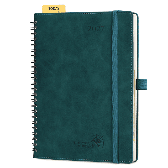 Paper Appointment Book POPRUN 2027 Planner Weekly and Monthly Calendar, 6.5