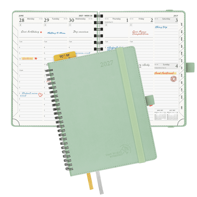 POPRUN 2027 Planner Weekly and Monthly Calendar, 6.5