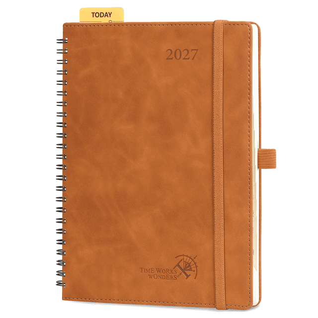Paper Appointment Book POPRUN 2027 Planner Weekly and Monthly Calendar, 6.5
