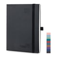 thumbnail image 1 of POPRUN Academic Planner 2026-2027, 6.5"x8.5", Weekly and Monthly Calendar (Jul.26-Jun.27), Flexible Cover, Monthly Tabs, 100 GSM Paper - Black, 1 of 8
