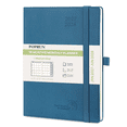 thumbnail image 1 of POPRUN Monthly Planner 2027-2028, 6.5" x 8.5" (Jan 27-Jun 28), 18 Month Calendar Book with Pocket & Monthly Tabs, Leather Softcover, Night Sky Blue, 1 of 9