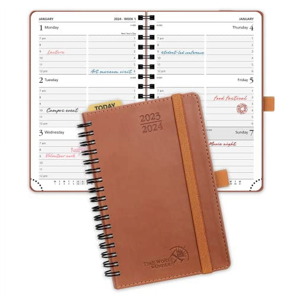 POPRUN Planner 20232024 Pocket Size (4.5'' x 6.25'') Academic Year