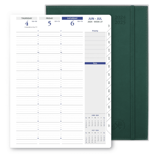POPRUN Planner 20242025 (8.5" x 11"), A4 Academic Weekly Monthly