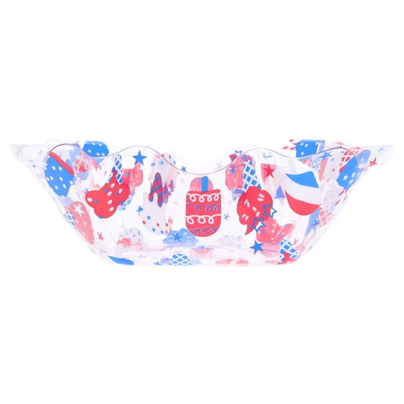 Ice Pops Ruffle Serving Bowl, Red/White/Blue, Patriotic by Way To Celebrate