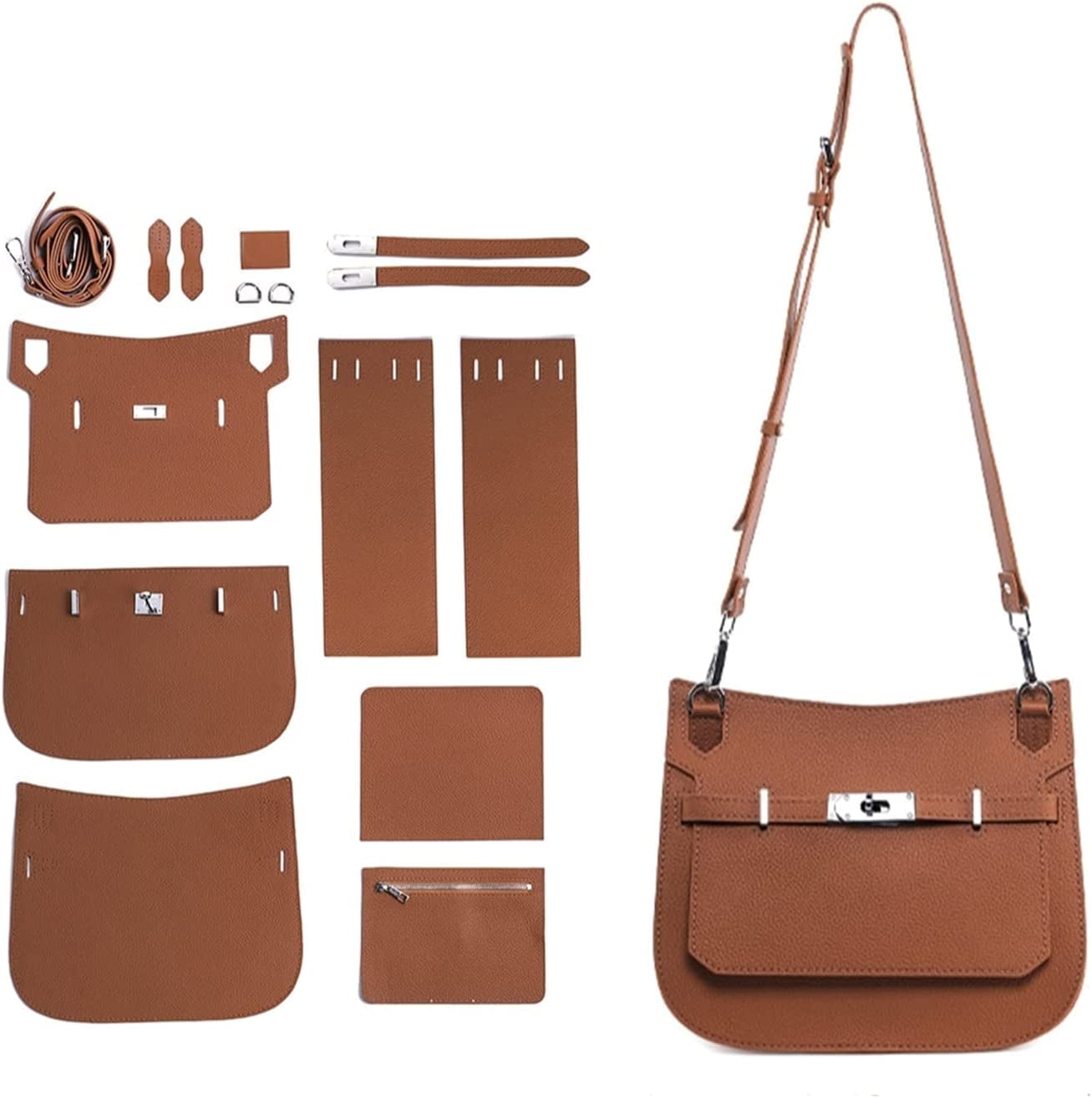 POPSEWING Top Grain Leather Inspired Lady Handbag DIY Kit