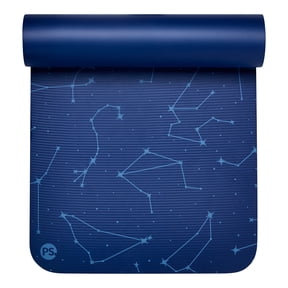 Popsugar Fitness Mat, 24" x 72" x 10mm Thick, Constellation Blue