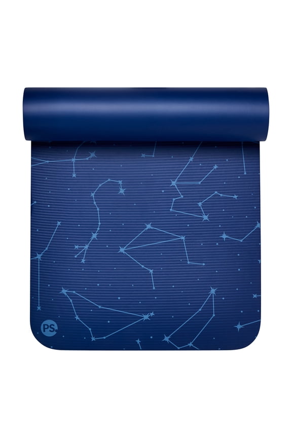 Fitness Mat, 24" x 72" x 10mm Thick, Constellation Blue