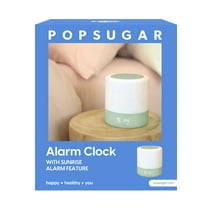 POPSUGAR Digital Sleep Aid Alarm Clock, Sunrise Simulation, Natural Sounds, Snooze Modes, Sage Green