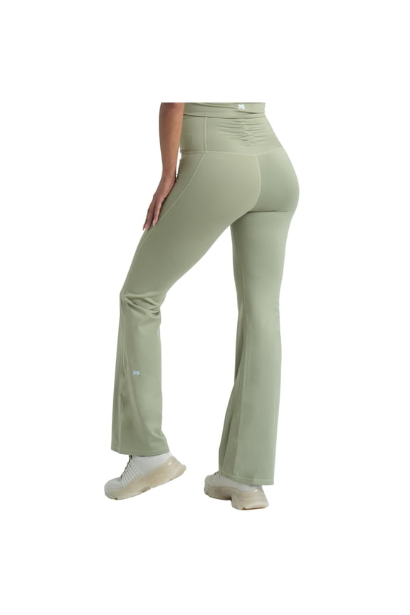 Flare Leggings for Women , Bell Bottoms High Waisted Yoga Pants Women With Pocket SCOUT LARGE