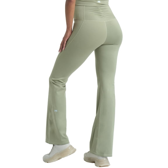 POPSUGAR Flare Leggings for Women , Bell Bottoms High Waisted Yoga Pants Women With Pocket SCOUT LARGE