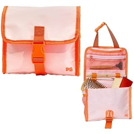 Popsugar Hanging Travel Toiletry Bag - Compact Toiletry and Cosmetic Travel Bag with Multiple Pockets