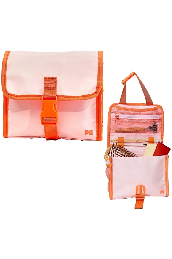 Hanging Travel Toiletry Bag - Multi Pocket Travel Size Toiletries Organizer with Buckle Closure