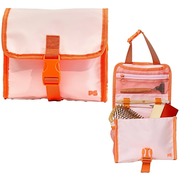 Popsugar Hanging Travel Toiletry Bag - Compact Toiletry and Cosmetic Travel Bag with Multiple Pockets