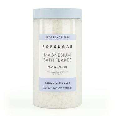 POPSUGAR Magnesium Bath Flakes, Unscented, 28.2 oz
