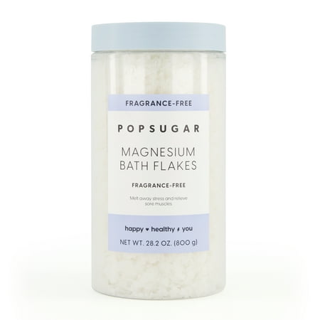 POPSUGAR Magnesium Bath Flakes, Unscented, 28.2 oz