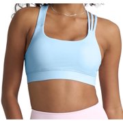 POPSUGAR Sports Bra for Women, Criss-Cross Back Padded Strappy Yoga Bra Workout Tops with Medium Support and Removable Cups Dawn, Large