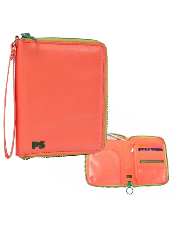 Passport Holder - RFID Blocking Zippered Passport Wallet Wristlet with Card Slots