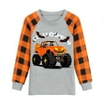 thumbnail image 1 of POPTEM Boy Halloween Tee Shirt Pumpkin Truck Graphics Long Sleeve Tops 6T, 1 of 6