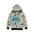 thumbnail image 1 of POPTEM Dinosaur Hoodies Toddler Boys Jacket Zip Up Hooded Sweatshirt Graphic Hoodies Kids Clothes 4T, 1 of 7